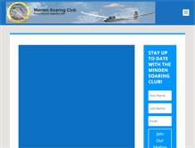 Tablet Screenshot of mindensoaringclub.com